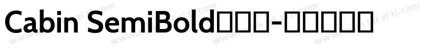 Cabin SemiBold手机版字体转换